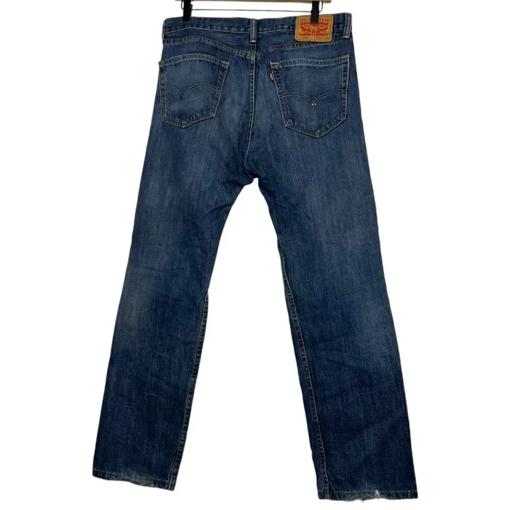 Levi's Men's 33x30 505‎ Original Fit Jeans Classic Straight Leg Blue 100% Cotton